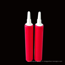 D19mm petit tube d&#39;emballage en plastique rouge de haute qualité
